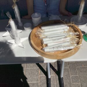 Aktion Tagwerk - Stand mit Kerzen